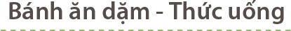 Bánh ăn dặm – Thức uống
